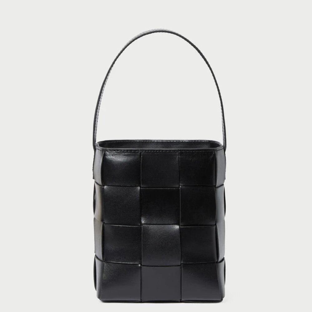 Loeffler Randall Laith Black Leather Bucket Bag - Picture 6 of 6